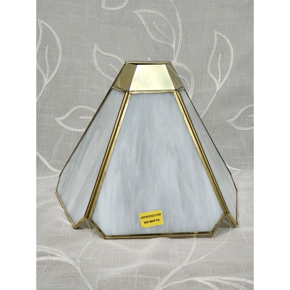 Vintage Pyramid Wall Light Slag Glass Lavery & Company New